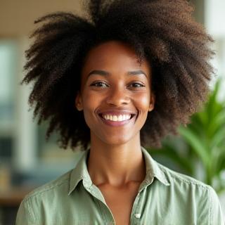 Professional headshot of Sarah Thompson, Eco-Friendly Living Consultant